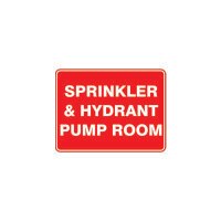Sprinkler Hydrant Pump Room 300 X 225mm Metal Hi Craft