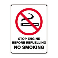 Stop Engine Before Refuelling