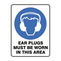 Ear Plugs Must Be Worn In This Area