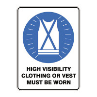 High Visibility Clothing Or Vest Must Be Worn