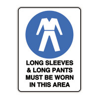 Long Sleeves & Long Pants Must Be Worn In This Area